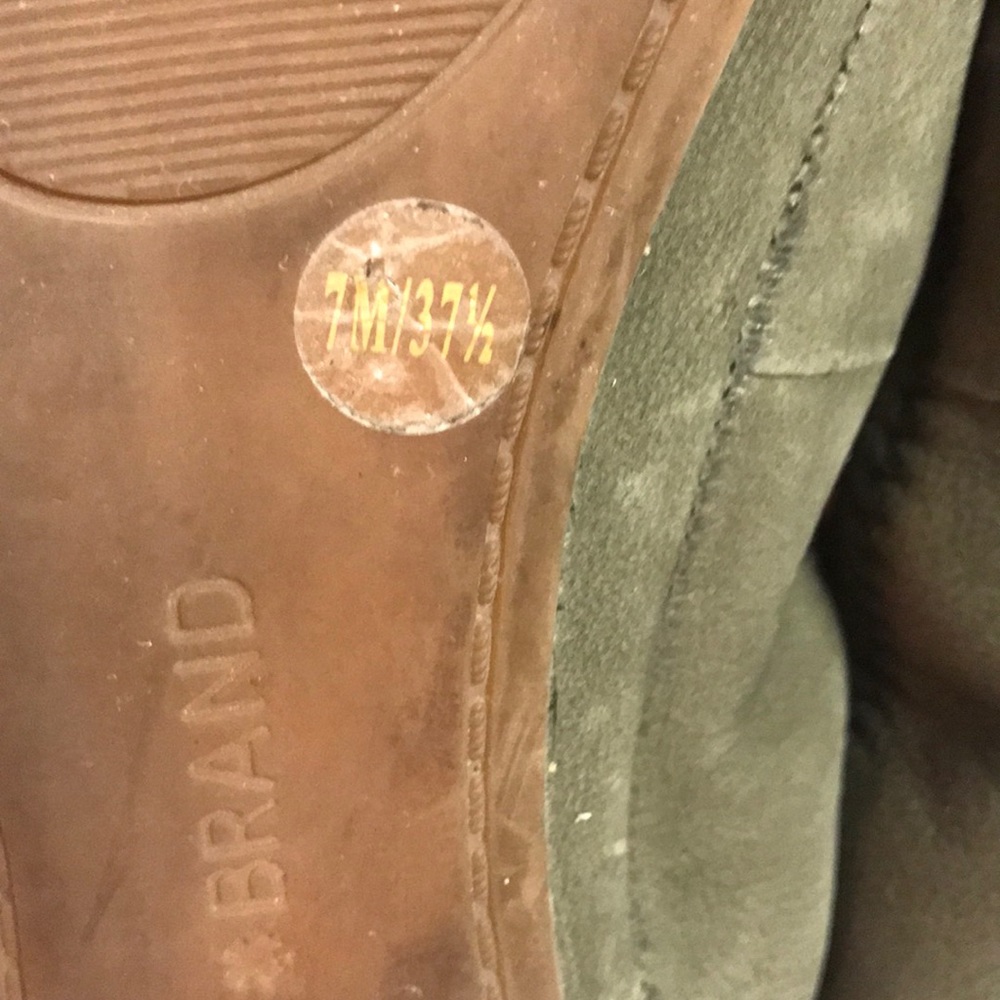 Lucky Brand army green ballerina flats - Picture 5 of 7